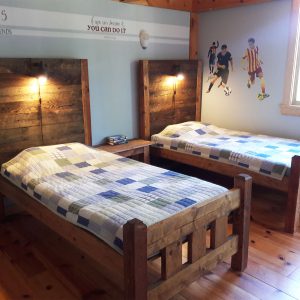 Solid Wood Rustic Handmade Bed