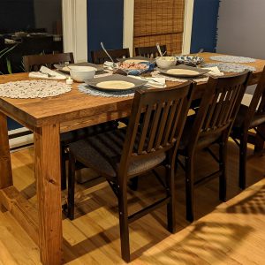 custom rustic dining table