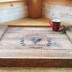 Custom Rustic Gas Range Box Cover Noodle Board by WoodworkingEntity Mason NH