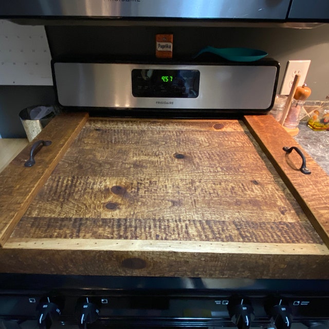 Custom Gas Range Cover Noodle Board - WoodworkingEntity