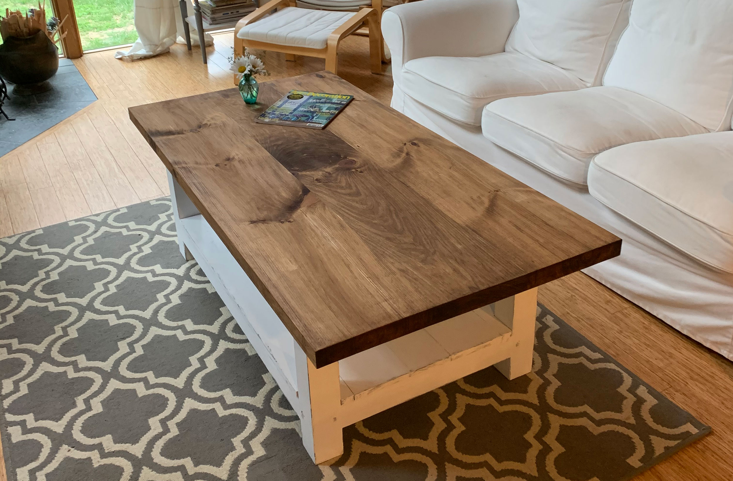 rustic coffee table